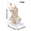 Reno de Navidad de peluche en trineo con medidas de 27cm x 19cm x 10cm - Estilo Alce