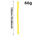 59 inch yellow artificial marigold garland for Day of the Dead and Indian festivals - Yellow