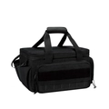 Robuste taktische Werkzeugtasche aus schwarzem Oxford-Gewebe mit MOLLE-System - Schwarz