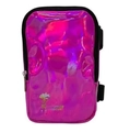 Dettaglio del borsello olografico rosa da coscia in PVC con cinturino regolabile - Rosa