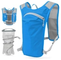 Gilet d'hydratation bleu ciel léger avec poche à eau pour marathon et course à pied - Bleu