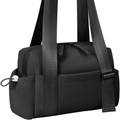 Sac de sport multifonctionnel noir en nylon haute densité avec bandoulière réglable - Noir