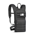 Tactical hydration backpack in black with MOLLE system and adjustable padded straps - 36-55L / Black