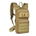 Tactical khaki hydration backpack with MOLLE system for hiking and cycling outdoors - 36-55L / Khaki