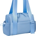 Grand sac de sport bleu clair avec séparation sec humide et bandoulière réglable - Bleu Ciel