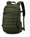 Dettaglio dello zaino tattico verde militare con sistema MOLLE e area velcro frontale - 25L / Verde Militare