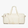 Detail of cream travel bag showing padded shoulder strap and durable nylon texture - 36-55L / Beige