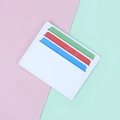 Portacarte sottile in ecopelle bianca con tre fessure per conservare carte di credito - Bianco