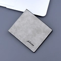 Portefeuille pour homme gris clair minimaliste avec texture marbre et logo - Gris clair