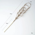 Champagne gold glitter mesh Christmas flower branch decoration for holiday tree 54cm - Champagne Wave Spray