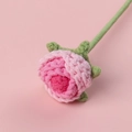 Handmade pink crochet bubble rose bouquet for romantic gifts and home decoration - Gradient Rose Pink