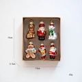 Christmas glass ornaments set including puppy and nutcracker in a brown gift box - Nutcracker And Polar Bear Theme (Style F)