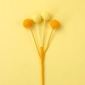 Fiori di bacche fatti a mano all'uncinetto in arancione e giallo per decorazione e regali - Arancione Sfumato