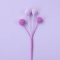 Bouquet di bacche all'uncinetto fatto a mano in tonalità viola per decoro casa - Viola Sfumato