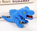 Blauwe dinosaurus stressspeeltje met schubtextuur voor sensorisch spelen en plezier - Blauwe Dinosaurus