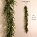 Künstliche Norfolk-Kieferngirlande mit Zapfen, Länge 170 cm, für Weihnachtsdekoration - Weichgummi Typ D (Mit Tannenzapfen 170cm)