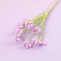 Handmade crochet lavender flower bouquet with pearl centers for Valentine's Day gift - Purple