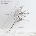 50cm artificial white berry spray with snowy texture for winter floral decorations - FA26783 Berry Branch