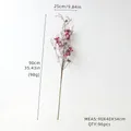 Artificial red berry stem with frosted snow finish for Christmas decor, 35.4 inches tall - FA45341 Red Berry