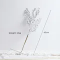 60cm frosted white artificial berry branch with snow texture for Christmas decor - FA45707 Berry Branch