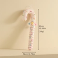 Rosa gestreifter Zuckerstangen-Weihnachtsbaumschmuck mit bunten Pailletten, 33cm groß - Mittlere Zuckerstange (33cm)