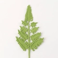Handmade crochet fern leaf decor made with vibrant green yarn for DIY wedding floral gifts - Fern Leaf / Light Army Green