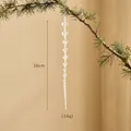 Adorno de carámbano de cristal acrílico de 38 cm para decoración de árbol de Navidad - Colgante de Carámbano de Serie de Cristal Facetado (25-14)