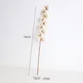 78cm champagne gold artificial flower stem with glitter for Christmas floral decoration - Champagne Plant Pick Style C