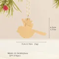 Golden bird ornament with pentagram detail and hanging rope for festive decoration - Small Bird / Matte Gold