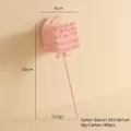 Pink lollipop wand Christmas ornament with plush texture and bow decoration, 30cm length - Gift Branch Stick