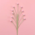 Handmade pink crochet tulip flower branch for home decor and Valentine gift - Berry Branch / Pink