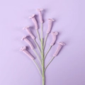 Handmade crochet lavender flower in soft purple wool yarn for DIY gifts - Cyrtanthus Flower / Purple