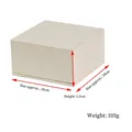 Elegant cream square jewelry gift box for white crystal bracelet, 10x10x5.5cm size - Lid and Base Jewelry Box-Beige