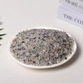 Natural colorful fluorite crystal chips in a white dish for aromatherapy or decor - 3-5mm 100g