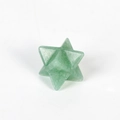 Handcrafted green aventurine Merkabah star crystal for meditation and office decor - Green Aventurine