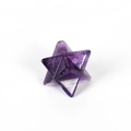 Polished natural amethyst Merkaba star geometric crystal for office home decoration - Amethyst