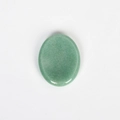 Polished green aventurine thumb worry stone in oval shape for energy massage - Green Aventurine