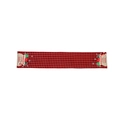 Christmas red and black buffalo plaid table runner with Letters to Santa design - Red and Black Plaid Style