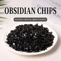 Cristales de obsidiana negra natural pulida para aromaterapia y decoración del hogar - Obsidiana (9-12mm) 100g
