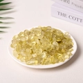 Polished natural yellow citrine crystals for home decor and aromatherapy in a white tray - Citrine / Medium Grain
