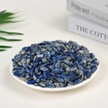 Polished natural lapis lazuli crystal stones in a white tray for home decor - Lapis Lazuli