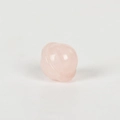 Mini pierre de quartz rose sculptée en planète avec détails rainurés décoratifs - Quartz rose
