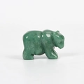 Aventurine green jade bear carving statue with a smooth polished finish home decor - Green Aventurine