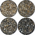 Natural labradorite stones in four sizes: 3-5mm, 5-7mm, 7-9mm, and 9-12mm for decoration - Labradorite