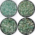 Natural green crystal gravel stones in 3-12mm sizes for home decor and crafts - Green Aventurine