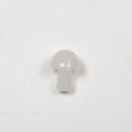 Mushroom shaped natural crystal pendant in light grey stone for DIY jewelry crafts - Mushroom - Clear Quartz