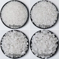 Natural white crystal quartz stone chips in four sizes from 3mm to 12mm for decoration - Cloudy White Crystal