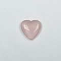 Polished heart-shaped rose quartz crystal stone pendant for DIY jewelry making - Heart - Rose Quartz