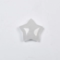 Polished star-shaped white quartz natural stone for DIY jewelry and crystal decor - Star - Clear Quartz