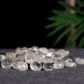 Polished transparent white crystal stone with smooth surface for home decor - White Crystal Style